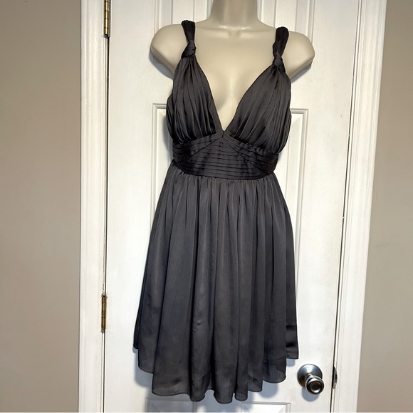 BCBG BCBGeneration Dark Gray Short Formal Dress | Size 4 - Picture 1 of 12